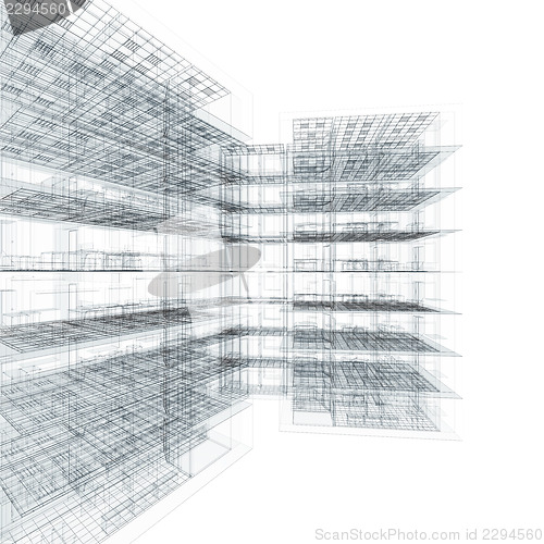 Image of Office building blueprint