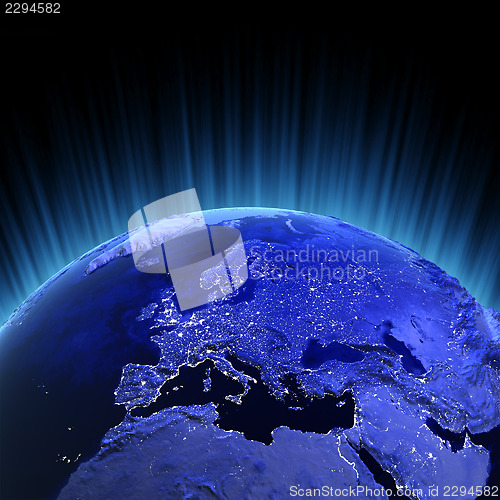 Image of Europe volume 3d render
