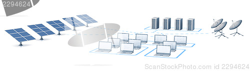 Image of Energy and satellite network