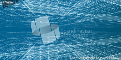 Image of Abstract glowed lines