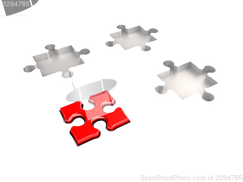 Image of Leadership puzzle concept