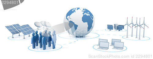 Image of Global digital network