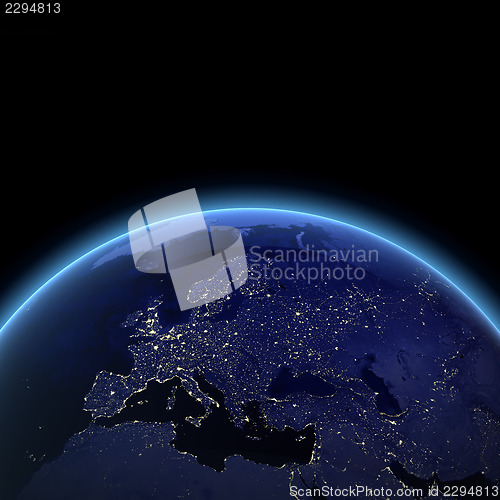 Image of Europe night view