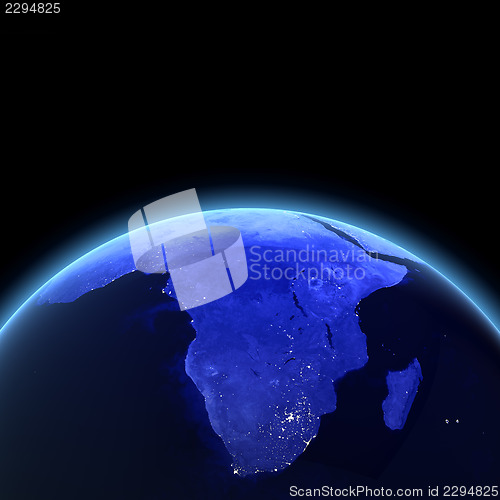 Image of Africa 3d render