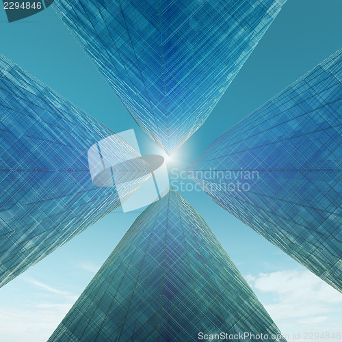 Image of Abstract skyscrapers