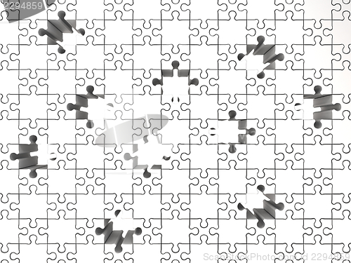 Image of Holes puzzle concept