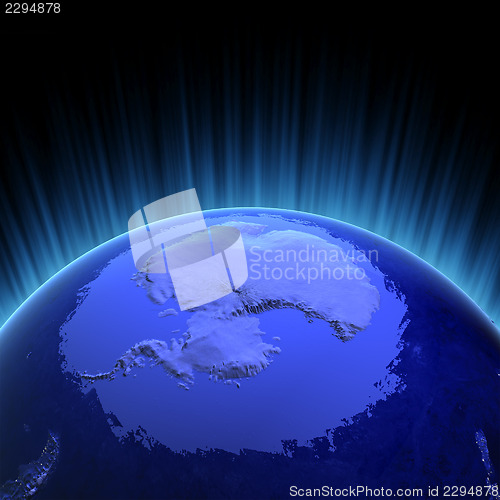 Image of Antarctica volume 3d render
