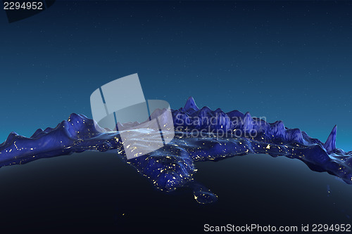 Image of India relief city lights
