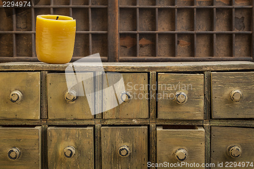 Image of bee wax candle