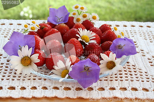 Image of Swedish Midsummer dessert - strawberries