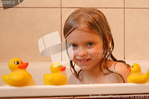 Image of Portrait with bath duck