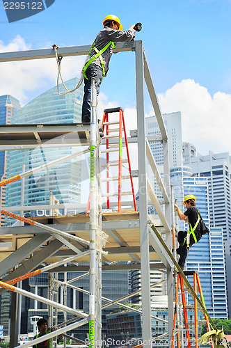 Image of Singapore workers