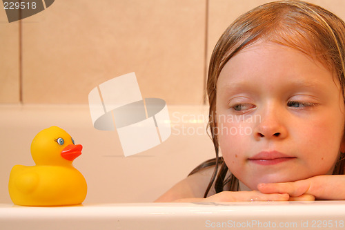 Image of Portrait with bath duck