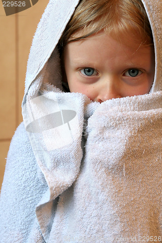 Image of Little girl with towel