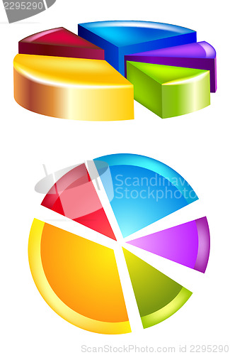 Image of Glossy pie diagram