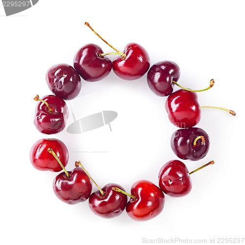 Image of fresh red cherries