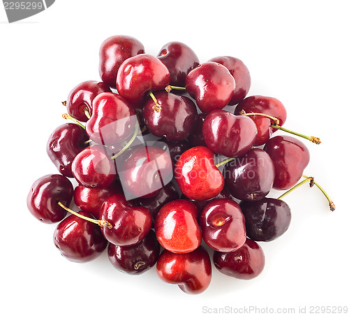 Image of fresh red cherries