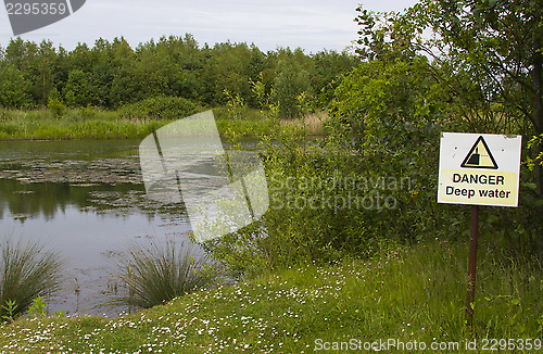 Image of danger deep water