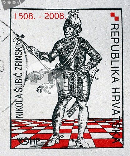 Image of Memorial stamp dedicated to the Nikola Subic Zrinski