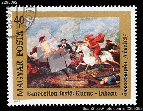 Image of Stamp printed in Hungary issued for the 300th Birth Anniversary of Prince Ferenc Rakoczi II