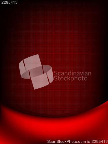 Image of Red curtain fade to dark card. EPS 10