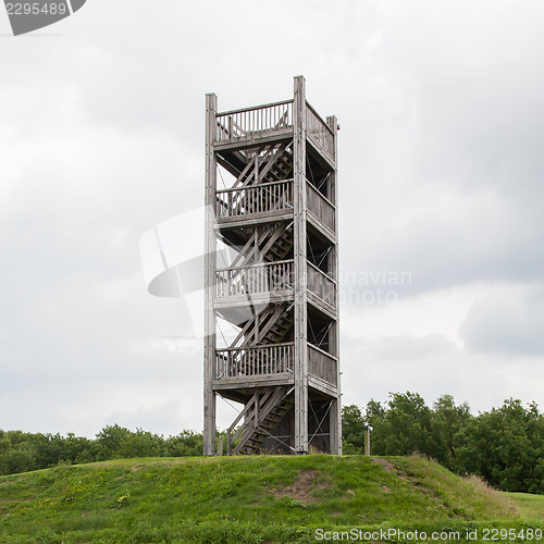 Image of View-tower with a grey sky