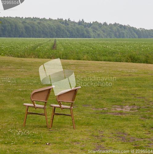 Image of Two chairs on a row