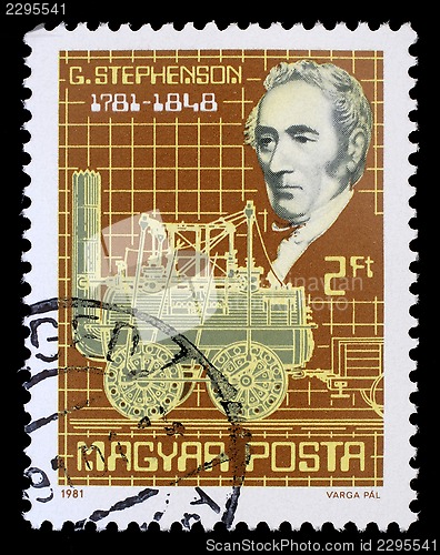 Image of HUNGARY - CIRCA 1981: stamp printed by Hungary, shows George Ste