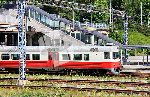 Image of Passenger Train at Railway Station