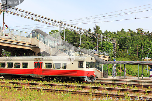 Image of Commuter Train at a Railway Station