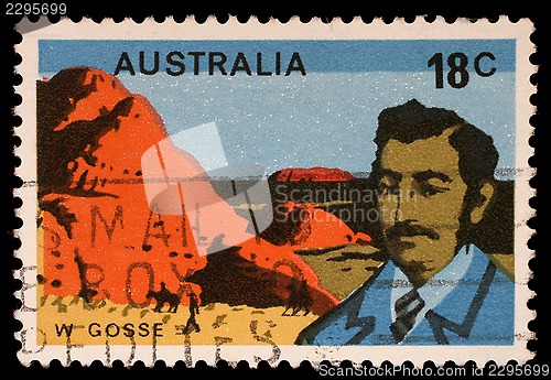 Image of Stamp printed in Australia shows William Gosse