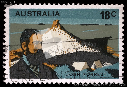 Image of Stamp printed in Australia shows John Forrest