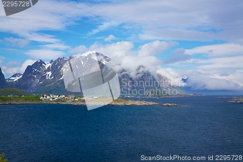 Image of Cloudy Lofoten islands