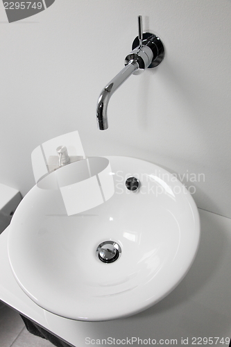 Image of Modern handbasin and tap