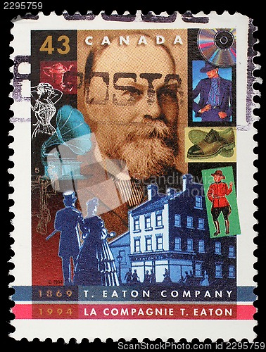 Image of Stamp printed by Canada, shows T. Eaton Company