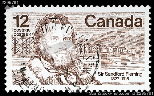 Image of Stamp printed in Canada shows Sir Sandford Fleming