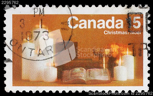 Image of Christmas stamp printed by Canada