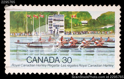 Image of Stamp printed by Canada, shows Royal Canadian Henley Regatta