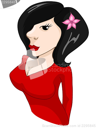 Image of Woman in Red