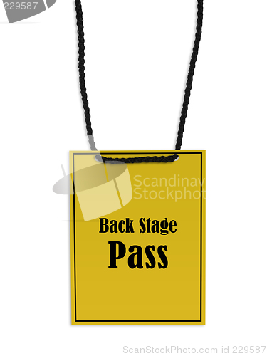 Image of Backstage pass