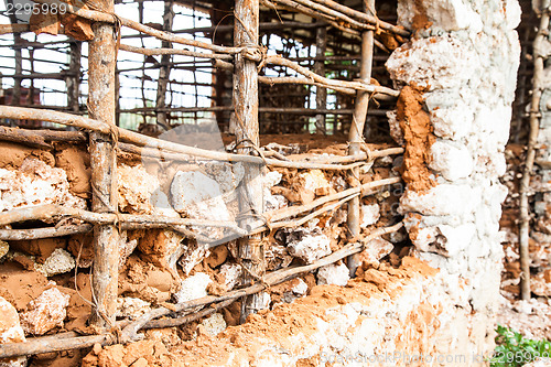 Image of Building house in Africa