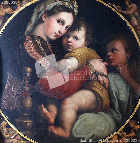 Image of Madonna with Child and Saint John the Evangelist
