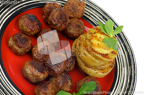 Image of Roasted Meatballs and Potato