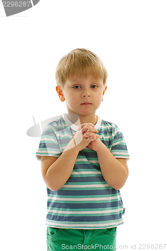 Image of Little Boy Prayed