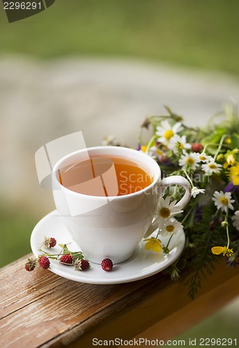 Image of cup of aromatic tea