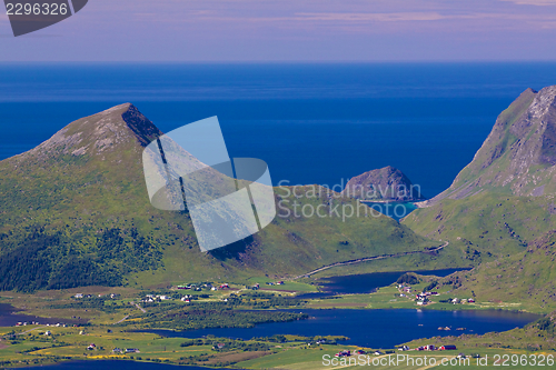 Image of Lofoten from air