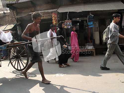 Image of Riksha taxi in Kolkata