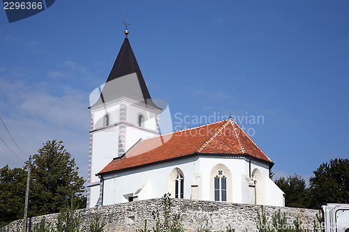 Image of Beautiful small rural church in Croatia