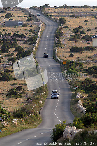 Image of Asphalt winding road