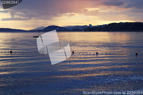 Image of Sea sunset over Split, Croatia